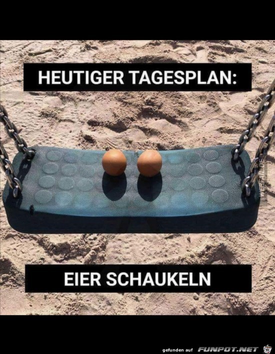 Eier schaukeln