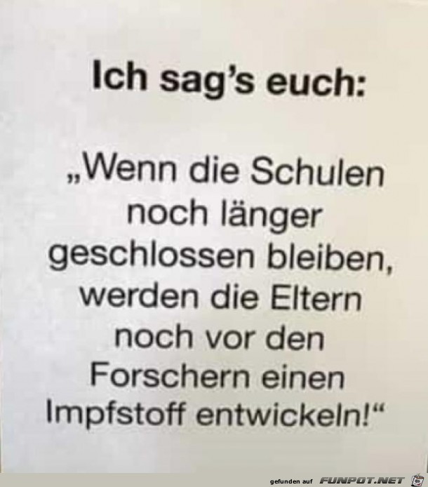 Wenn die Schulen noch länger geschlossen bleiben Wenn die Schulen noch länger geschlossen bleiben