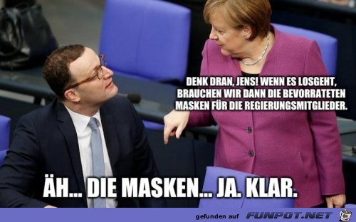 Denk an die Massen fr die Regierungsmitglieder