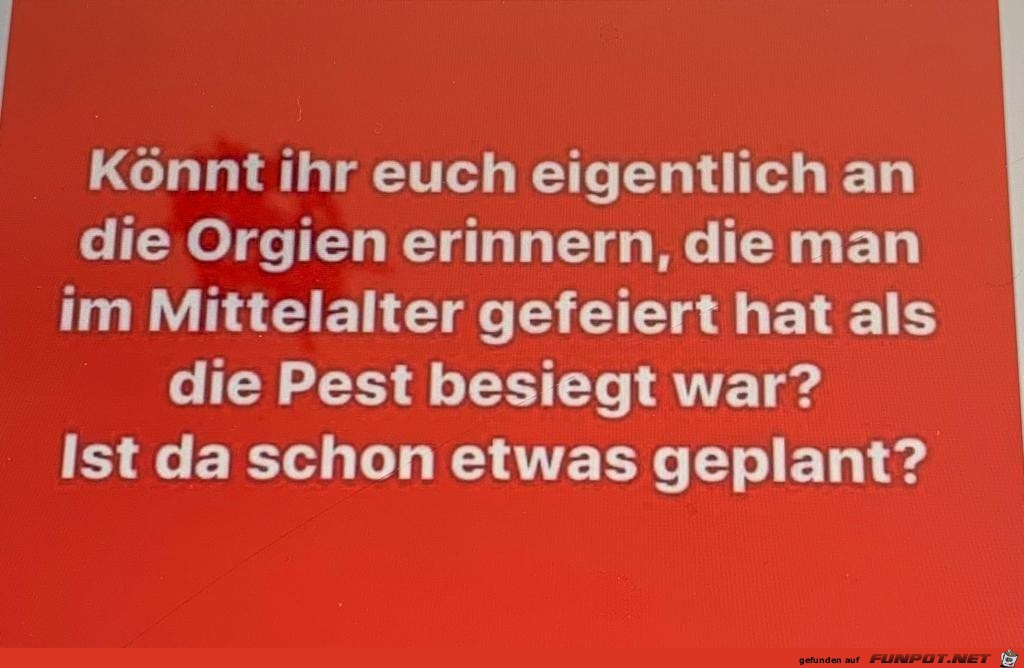 Orgien nach der Krise Orgien nach der Krise