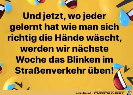 Jetzt mssen wir nur noch das Blinken ben