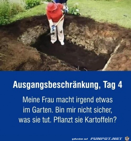 Meine Frau macht was im Garten