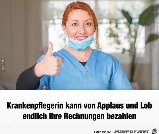 Applaus und Lob