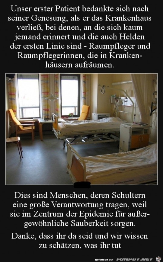 Patient bedankt sich