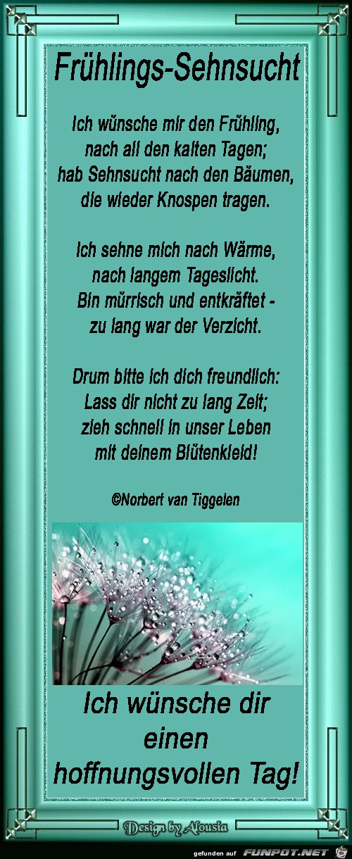 Frühlings-Sehnsucht 2020 Frühlings-Sehnsucht 2020