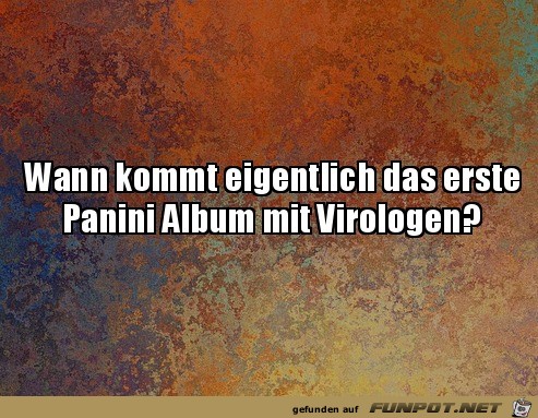 Panini-Album mit Virologen Panini-Album mit Virologen
