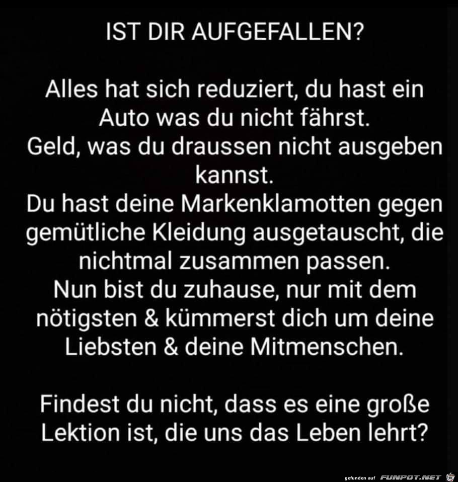 Ist Dir was aufgefallen