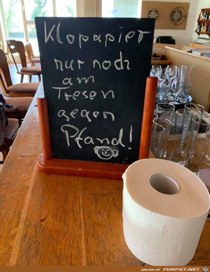 Klopapier nur noch am Tresen