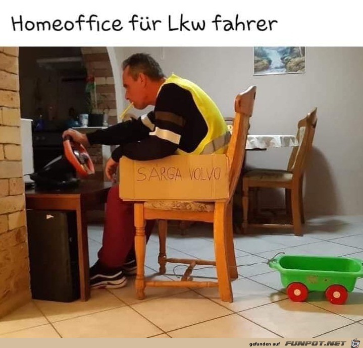 Home Office fr LKW-Fahrer