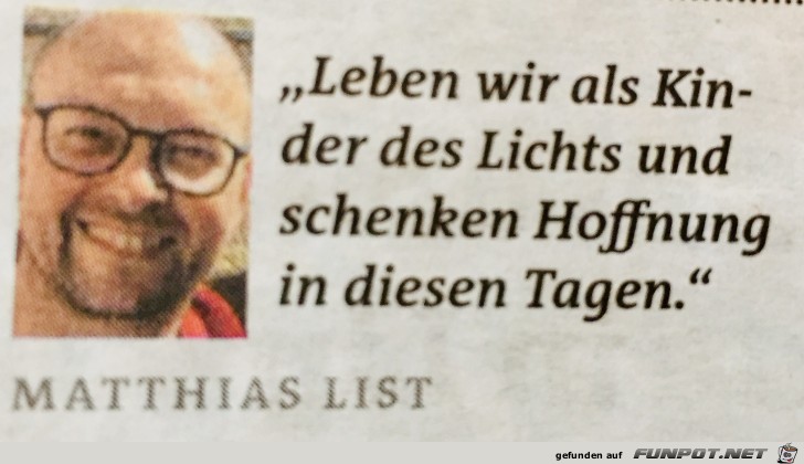 Leben wir als Kinder des Lichts Leben wir als Kinder des Lichts