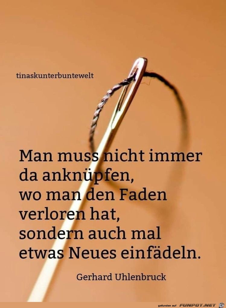 man muss nicht immer