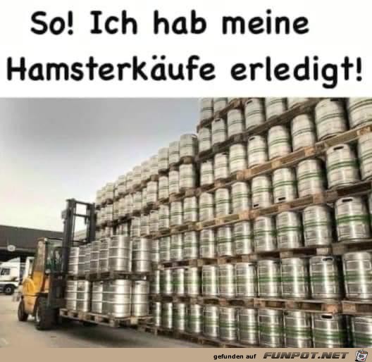 Hamsterkufe erledigt