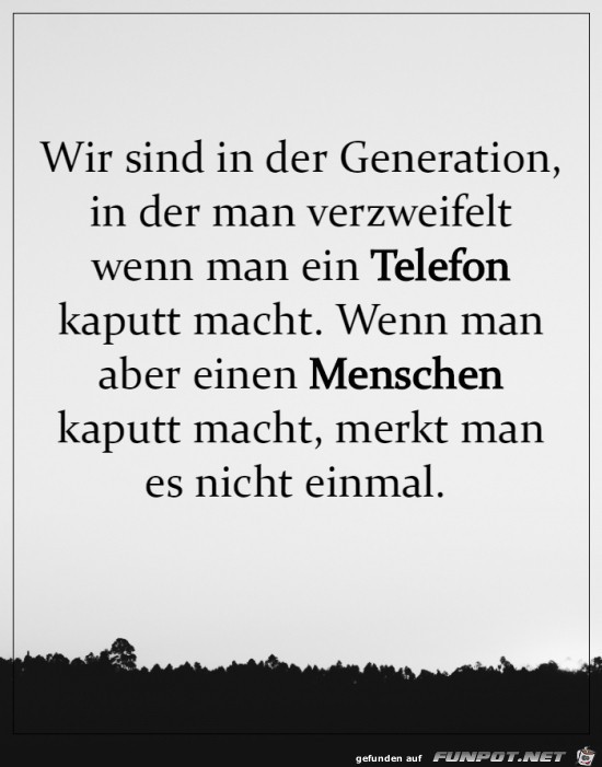 Wir sind eine seltsame Generation