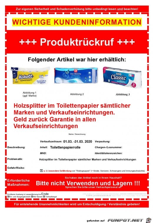 VERBRAUCHERINFORMATION