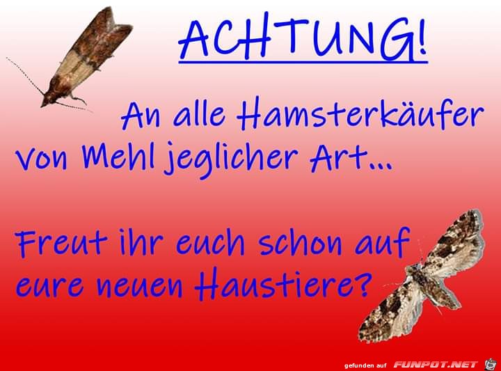 Warnung fr Hamsterkufer