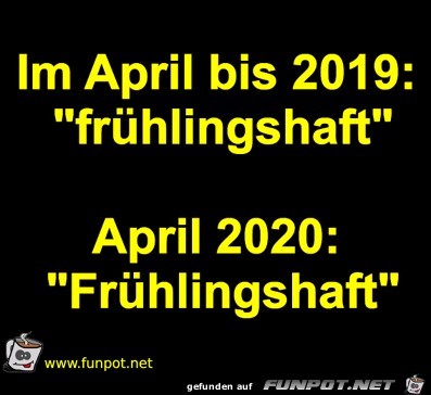 Der Frhling im April