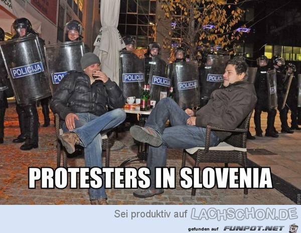 Protest in Slowenien