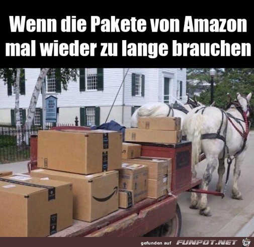 Wenn amazon mal wieder zu lange braucht