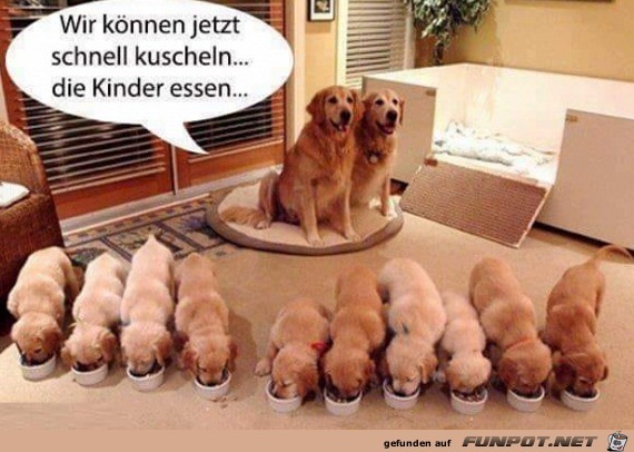 Die Kinder essen