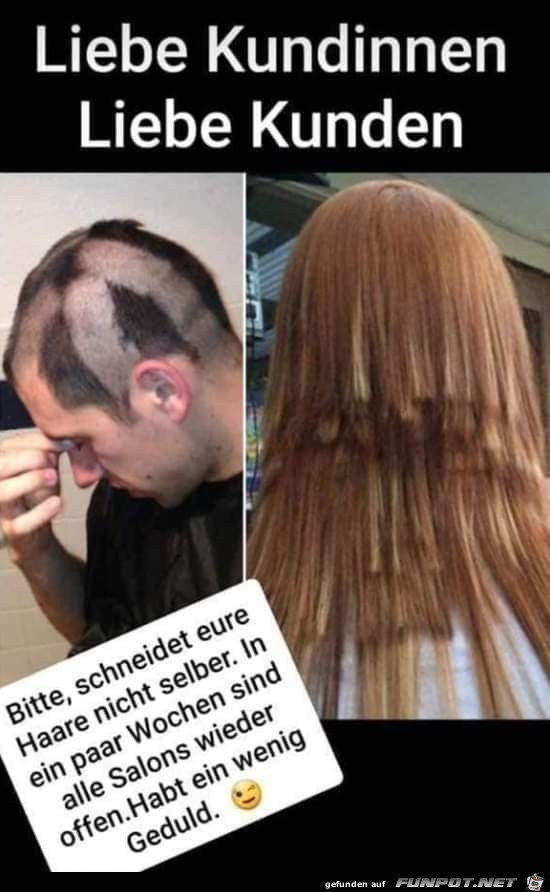 Haare selber schneiden