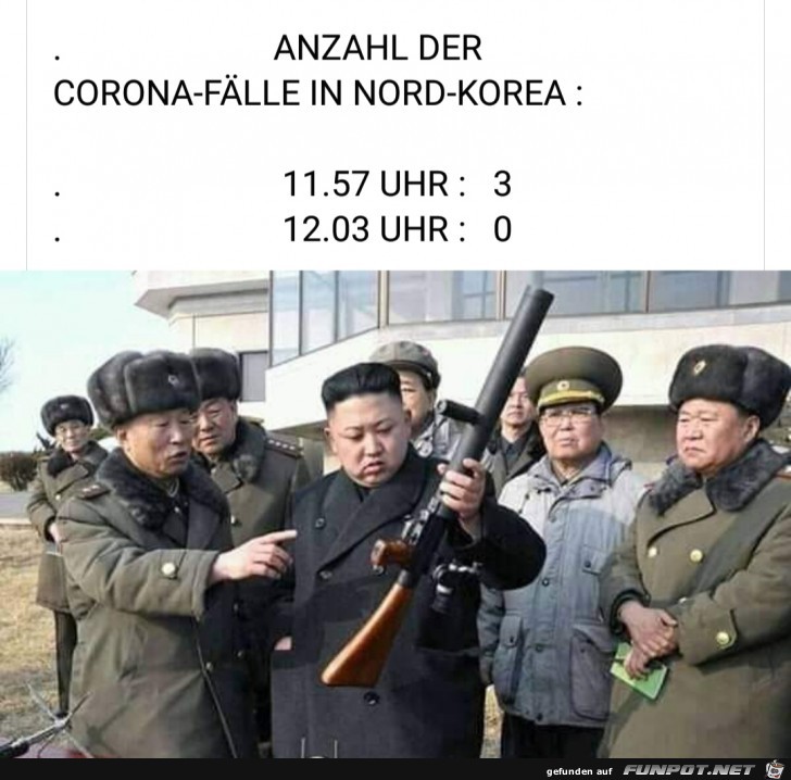 Corona-Flle in Nord-Korea