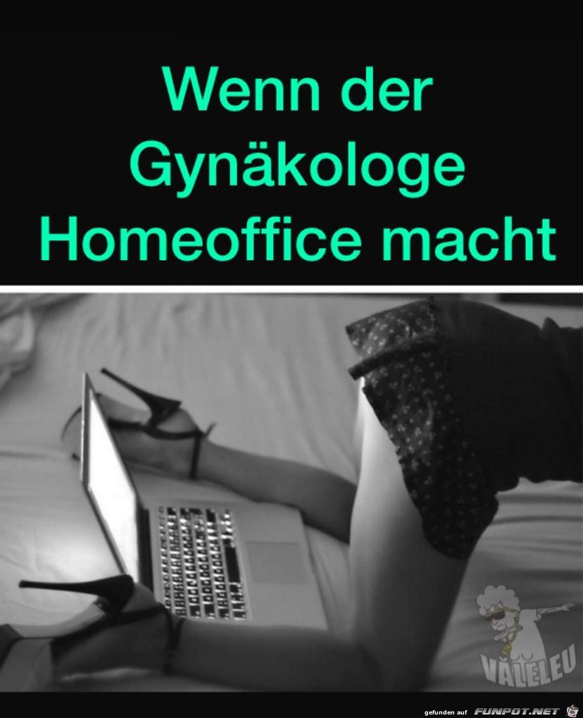 Der Gynkologe macht Homeoffice