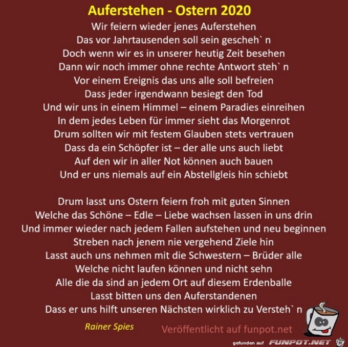 Auferstehen - Ostern 2020