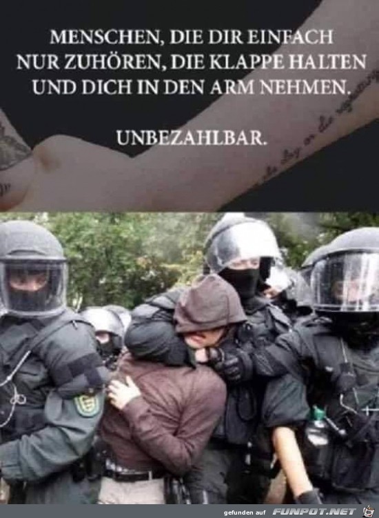 Einfach mal in den Arm genommen