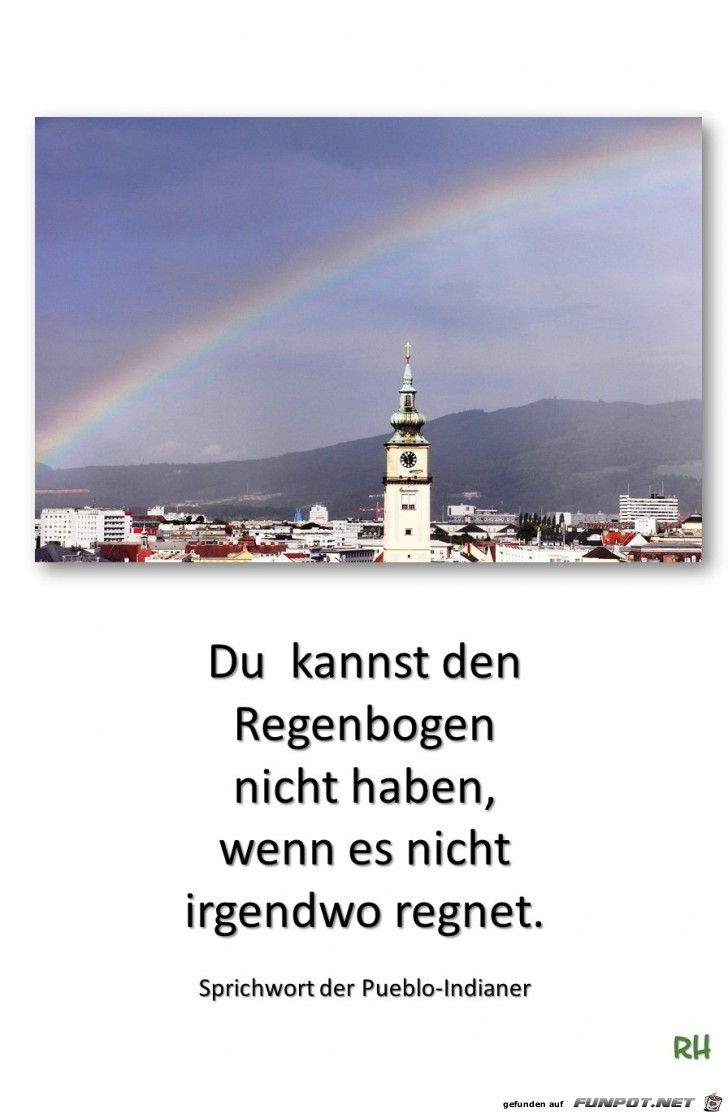 Du kannst den Regenbogen