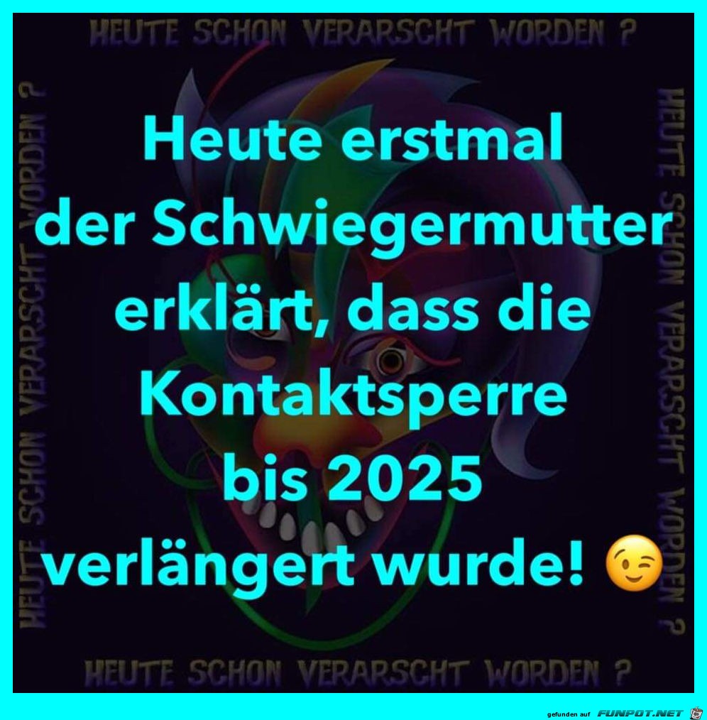 Kontaktsperre verlngert