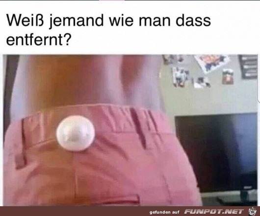 Wie entfernt man das?