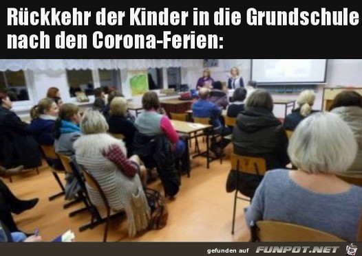 Rckkehr der Kinder in die Grundschule