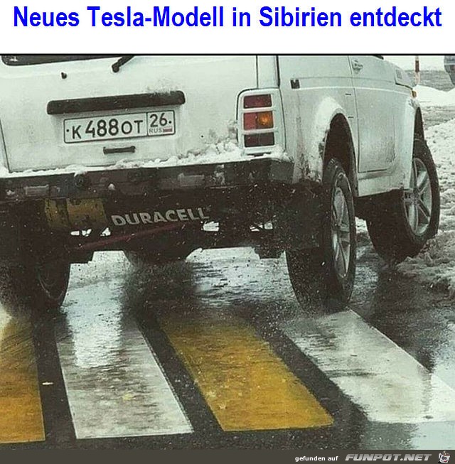 Neues Tesla-Modell in Sibirien entdeckt