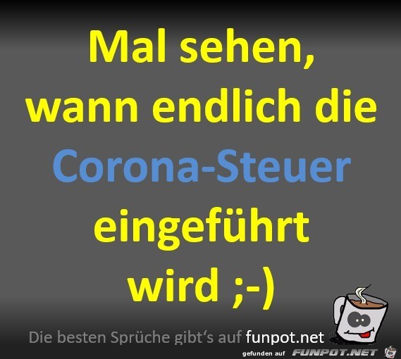 Corona-Steuer Corona-Steuer