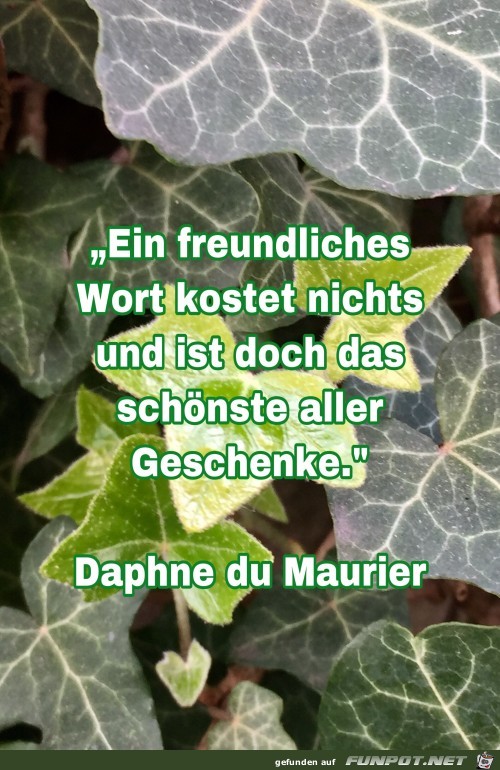 ein freundliches wort