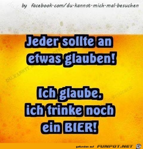 Ich trinke noch ein Bier