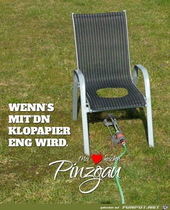 wenns mit dem Klopapier