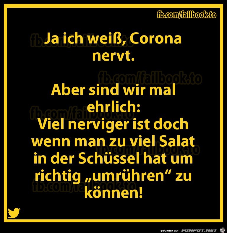 Corona nervt Corona nervt