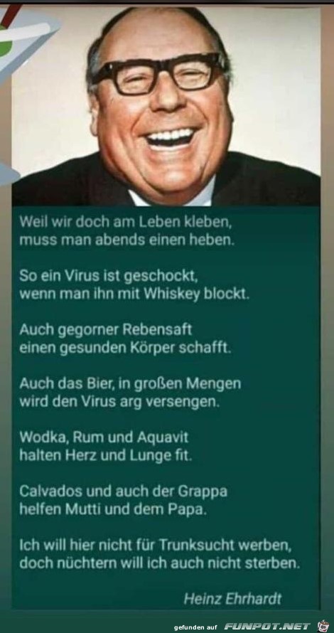 der Virus und das trinken