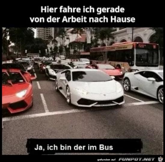 Ich fahre nach hause