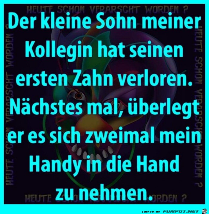 Der erste Zahn Der erste Zahn