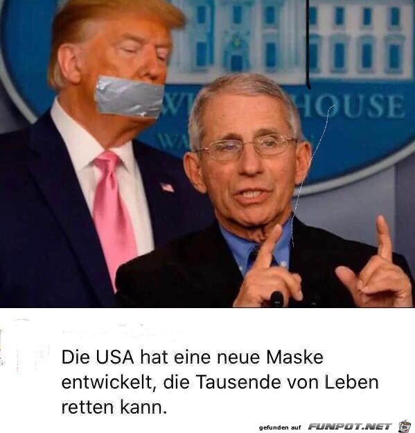 Trump mit Maske