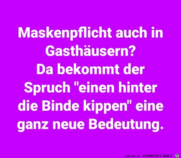 Maskenpflicht