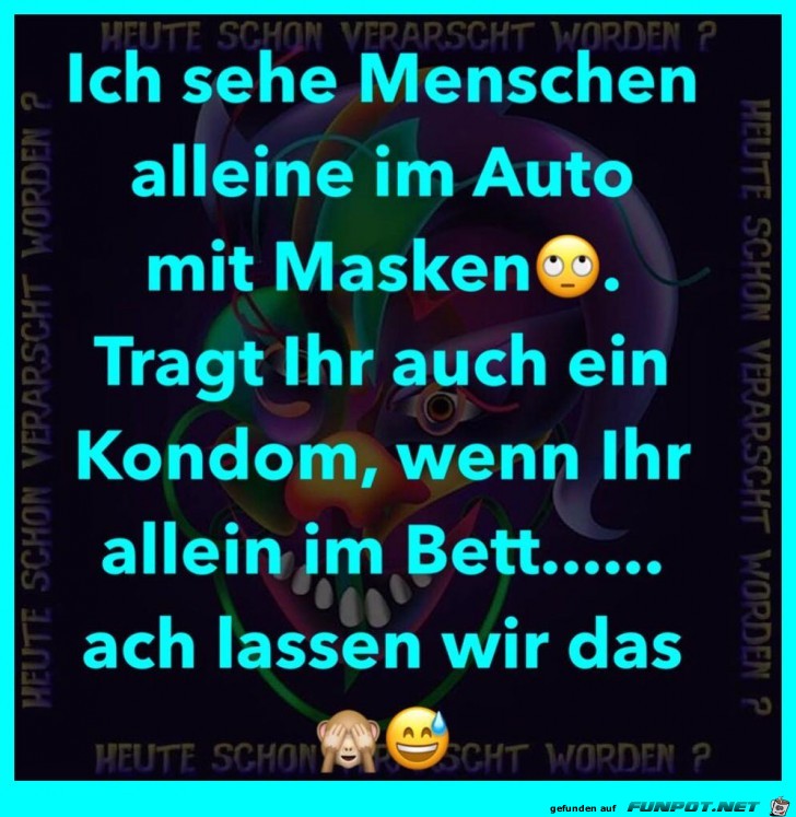 Menschen mit Masken