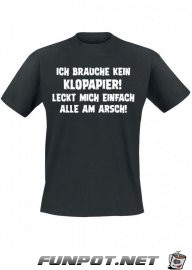 Ich brauche kein Klopapier