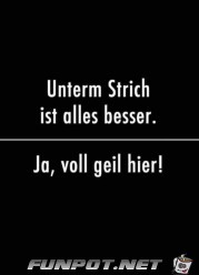 Unterm Strich