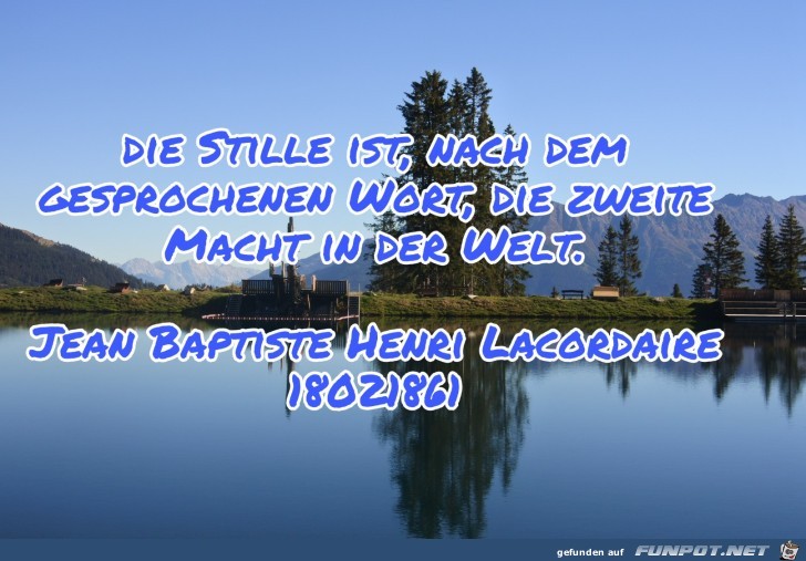 die Stille die Stille