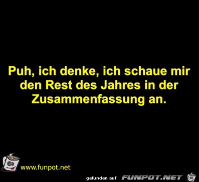 Den Rest des Jahres