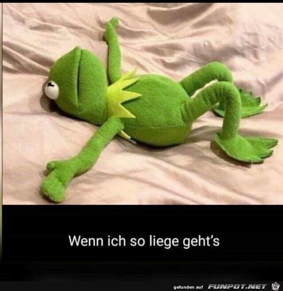 Wenn ich so liege gehts