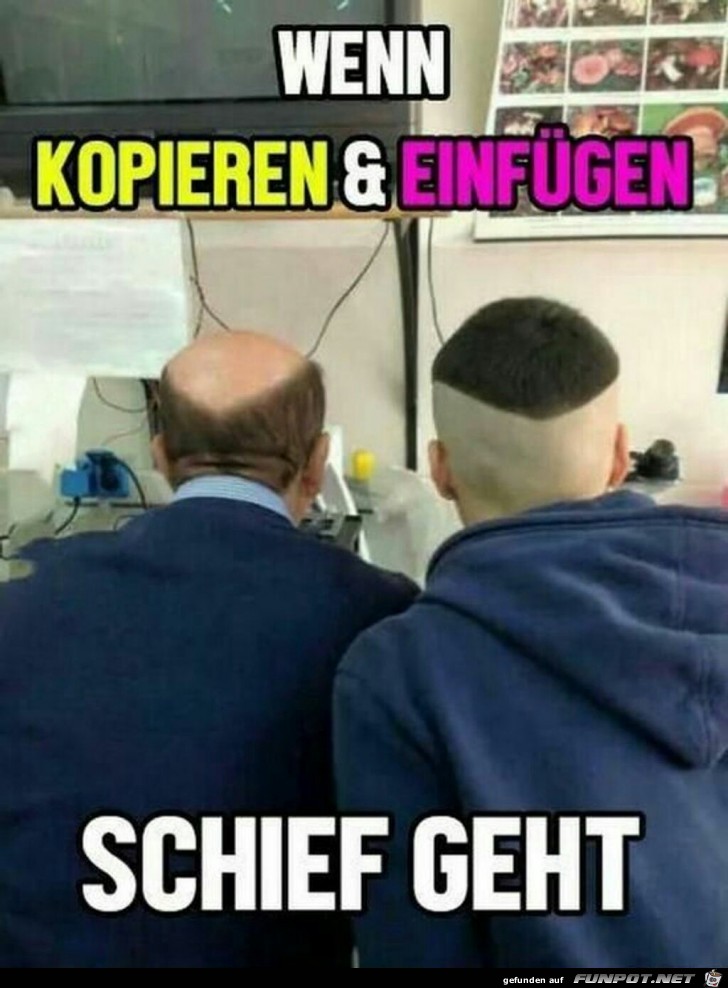 Wenn kopieren und einfgen schief geht